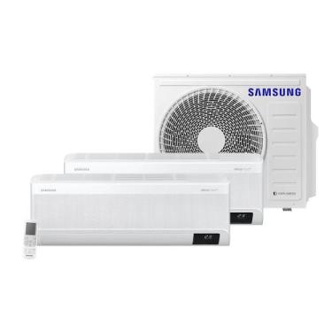 Imagem de Ar Condicionado Multi Split Samsung Hi Wall Wind Free 2x9000 BTU/h Que