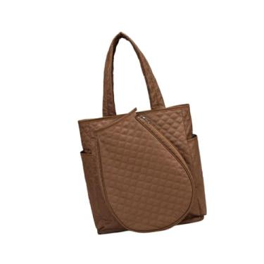 Imagem de Lljsszr Bolsa para Raquete de Tênis, Mochila Leve, à água E Acolchoada para Atividades Ao Ar Livre, Marrom