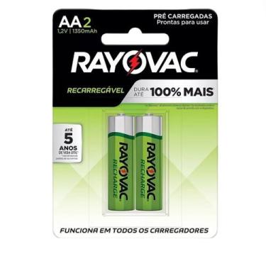 Imagem de Pilha Recarregável Rayovac AA 1350 mAh 1.2V - Cartela com 2 Unidades
