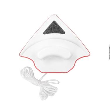 Imagem de Limpador Magnético Dupla Face para Vidros, 13x13x8cm, Uso em Janelas e Aquários, com Imã e Rodo de Borracha