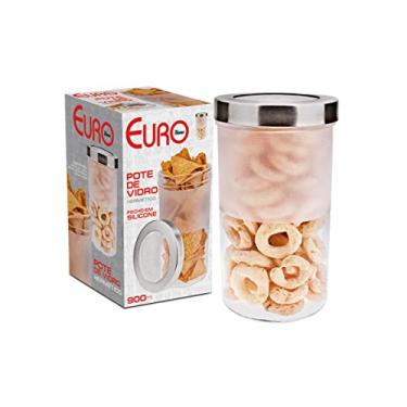 Imagem de Pote De Vidro Hermético Euro Transparente 900ml