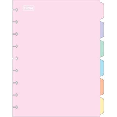 Imagem de Divisória Colegial Médio Tilidisco Tons Pastel 6 Unidades Papel Tilibr
