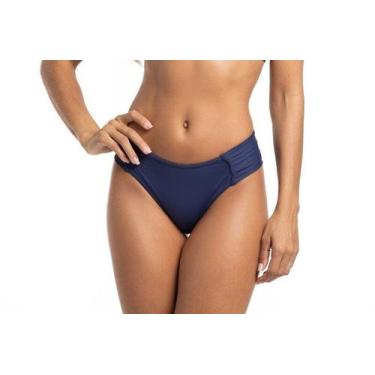 Imagem de Calcinha Biquíni Borboleta Lisa - Cor de Cacau, M, Azul marinho