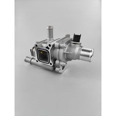 Imagem de Conjunto de carcaça de termostato de refrigeração de motor de alumínio com junta para Chevy Cruze 2011-2016, para Chevy Sonic 2012-2018, para Chevy Trax 2012-2017 1.8L Substitui 902033 25192228