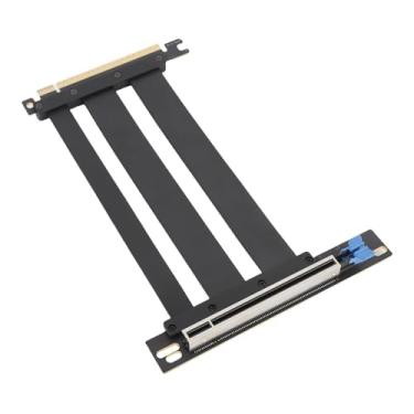 Imagem de Tangxi Cabo Riser PCIe 5.0, Cabo de Extensão de Placa Gráfica GPU PCIE5.0 X16 para RTX 4090 (Ti), Velocidade de 128 Gbps, ângulo Reto de 90 para Montagem Vertical de GPU, Compatível (15cm)