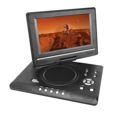 Imagem de VBESTLIFE Leitor de DVD Portátil de 9,8 Polegadas, Tela Giratória, TV Sem Fio e Sintonizador FM, Suporte para CD DVD Cartão SD USB, Controle Remoto, Bateria Recarregável (VBESTLI
