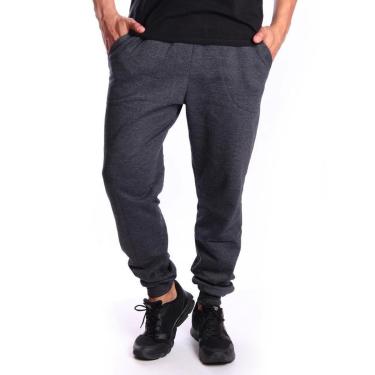 Imagem de Calça Ox Silver Moletom Flanelada com Punho Casual Masculina-Masculino