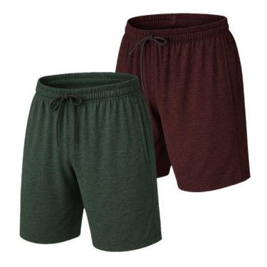 Imagem de Kit 2 Short Bermuda Leve Dry  Academia Treino-Masculino