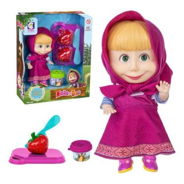 Imagem de Bonequinha Masha E O Urso 18cm C/ Frutinha Lançamento - Cotiplás