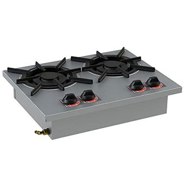 Imagem de Fogão 2 Bocas de Embutir Baixa Pressão 2qd 30x30 Inox Sl13006-i Itajobi