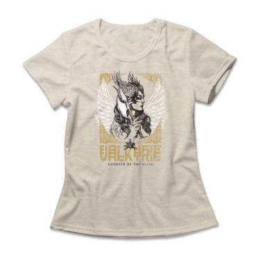 Imagem de Camiseta Feminina Valkyrie Studio Geek, M, Mescla banana
