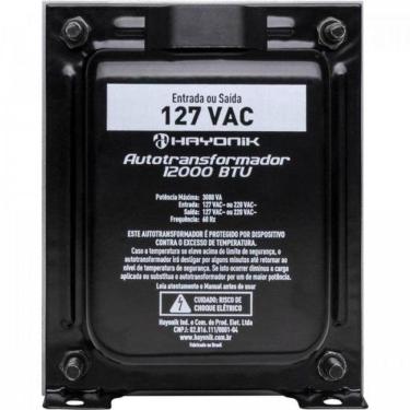 Imagem de Autotrafo Ar Condicionado 12000 Btu Hayonik