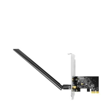 Imagem de Cudy AC650 Adaptador WiFi PCIe de banda dupla sem fio para PC, 650Mbps WiFi 5 velocidades, 5GHz/2,4GHz, 802.11ac/n, compatível com Windows 11/10, inclui suportes padrão e de baixo perfil, WE650