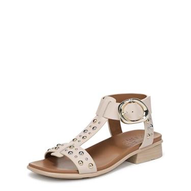 Imagem de Naturalizer Sandália feminina BrandyWedge, Couro bege marfim, 7.5 Wide