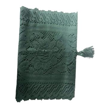 Imagem de YWJLQH Caminho de mesa de renda, decoração natalina, toalha de mesa portátil e moderna para festas de fim de ano, toalha de para jantar, ideal para festivais