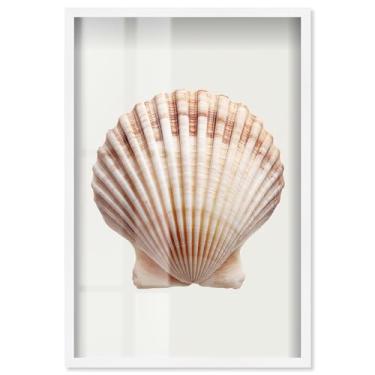 Imagem de Dune Crest Caress II Shadowbox Print Coastal Wall Art por Art Remedy, moldura branca, 43 x 63 cm