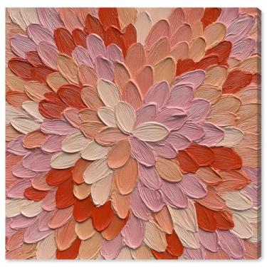 Imagem de Impressão em tela Shades of Rose Flower Wall Art por Art Remedy, Gallery Wrapped, 61 x 61 cm