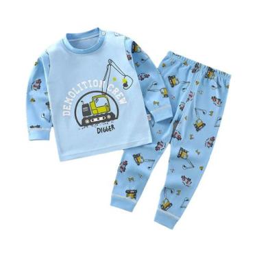 Imagem de Conjunto De Pijamas De Desenho Animado Para Meninos E Meninas, Roupas 