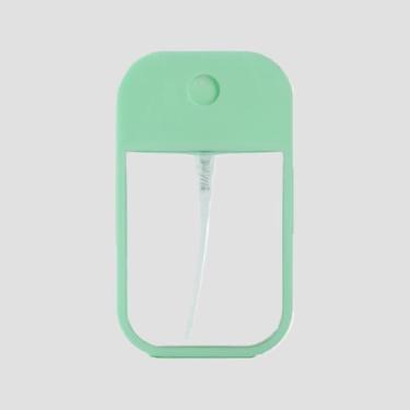 Imagem de 1 conjunto de frascos atomizadores portáteis recarregáveis de 45 ml, design compacto para viagem, para perfume, toner, desinfetante, loção em movimento, Verde