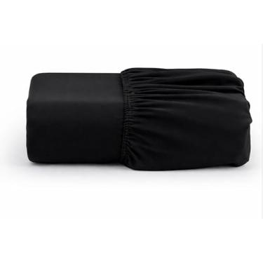 Imagem de Lençol Avulso Solteiro 1 Peça Marcelino | Toque Macio | Acabamento de Qualidade | Ideal para Cama de Solteiro (Preto)