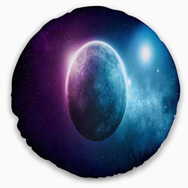 Imagem de Sala de estar, sofá, almofada de alta qualidade + capa de almofada impressa em ambos os lados 40 cm Designart Deep Planet