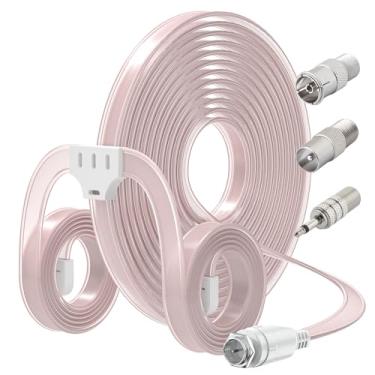 Imagem de Antena de rádio FM interna para receptor estéreo, antena estéreo dipolo macho tipo F para sistema Pioneer Onkyo Yamaha Marantz Bose Wave de rádio estéreo HiFi AV estéreo mini sistema