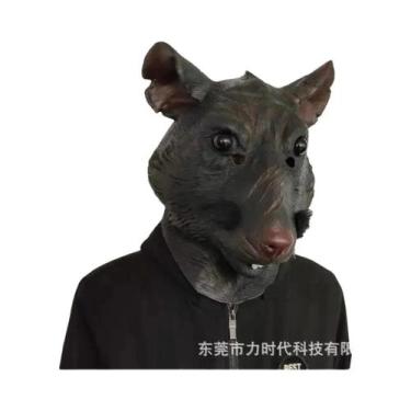 Imagem de Máscara De Látex De Rato Para Cosplay, Capacete De Animal Engraçado, A