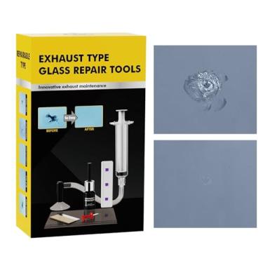 Imagem de Reparo de para- | Kit de restauração de vidro automotivo, líquido de reparo de para- com seringa de pressão para caminhão automotivo Teto solar lente de porta mesa de móveis