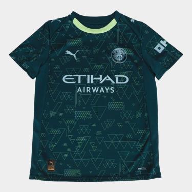 Imagem de Camisa Infantil Manchester City Fourth 25/26 s/n Torcedor Puma Masculina-Unissex