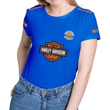 Imagem de Camiseta Camisa Blusa Masculina Feminina 100% Algodão Harley Davidson 