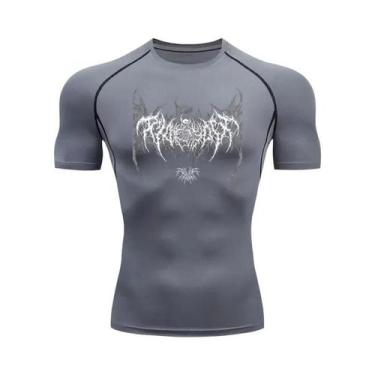 Imagem de Camiseta De Compressão Masculina De Secagem Rápida, Respirável E Elást