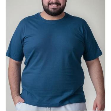 Imagem de Camiseta Algodão Plus Size Tamanho Grande G1 G2 G3 G4 G5 - Lishoope, A