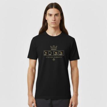 Imagem de Camiseta Masculina Algodão Premium KING TABELA PERIODICA-Masculino