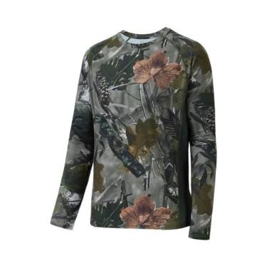 Imagem de Camisas De Pesca Masculinas De Manga Longa Em Camuflagem, Roupas Casua