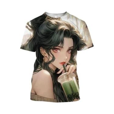 Imagem de Camiseta Impressa Em 3D Sailor Moon Moda De Verão Casual Harajuku O-Co