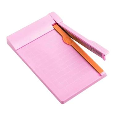 Imagem de Nishiyuenyi Cortador de Papel Portátil para Scrapbooking, Guilhotina para Álbuns, Cupons, Cartões Postais e Filmes, Rosa