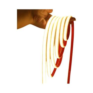 Imagem de Fita LED Neon COB À Prova d'Água IP68 12V 24V 320 LEDs/M Amarelo Rosa 