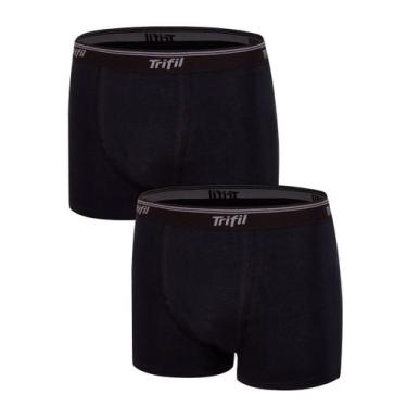Imagem de Kit com 2 cuecas boxer trifil qe 5326, Preto, 1XG