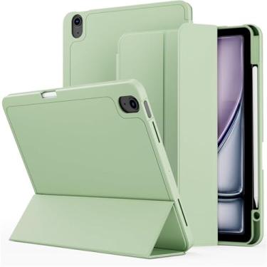 Imagem de AXPTI Capa protetora para iPad 2024 Air13/2024 Pro 13/2024 Pro11 com compartimento para caneta, 2024 Pro11, Ágata