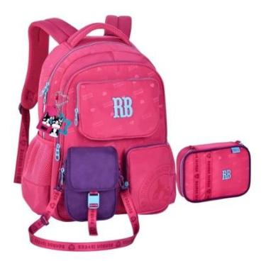 Imagem de Kit Mochila e Estojo Shoulder Bag Rebecca Bonbon-Feminino