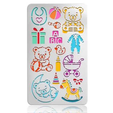 Imagem de UNICRAFTALE Estêncil de metal urso produtos elementos estênceis reutilizáveis boneca modelos de pato para modelo de aço inoxidável para álbum de fotos faça você mesmo álbum de fotos cartão de papel