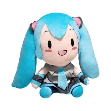 Imagem de Grande Boneca De Pelúcia Hatsune Miku, Brinquedo De Anime, Estilo Japo