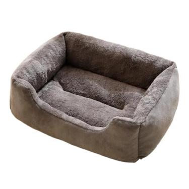 Imagem de Cama para gatos, tapete para cães, artigos para animais de estimação, filhotes, almofadas, acessórios, casas, habitats, suprimentos de casa (Cáqui claro, médio)