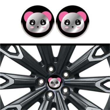 Imagem de Kit 4 Emblema Urso pink 48 mm - Teu Adesivo, Pink