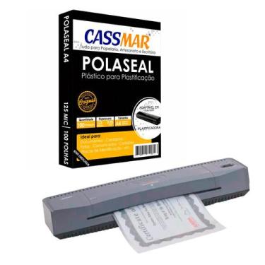 Imagem de Kit Plastificadora A3 Aurora + 100 Polaseal 110V - Kits