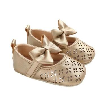Imagem de Sapatos Para Bebê Menina 0-18 Meses, Antiderrapantes, Com Sola De Teci