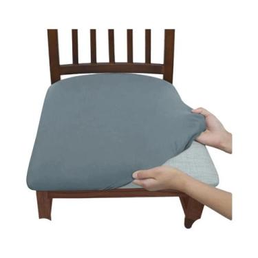 Imagem de Capa De Cadeira De Seda De Leite Elástica Em Cor Sólida, À Prova De Po