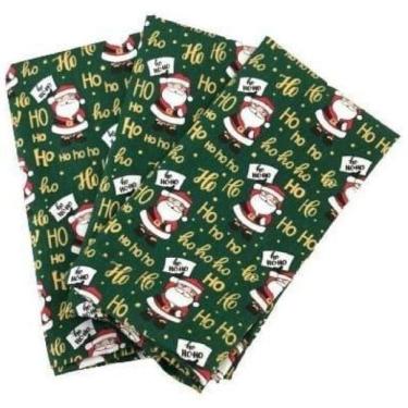 Imagem de Kit 6 Guardanapo Tecido Tricoline Algodão Para Natal 40X40