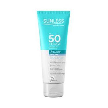 Imagem de Protetor solar facial Sunless Sem Base FPS 50, 60 g