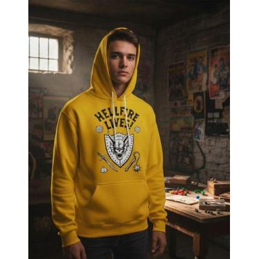 Imagem de Moletom Capuz Canguru Hell Fire Club Lives Stranger Things - - Mission